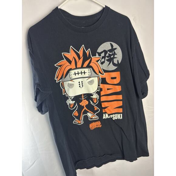 FUNKO POP TEEs TSHIRT XL NARUTO SHIPPUDEN PAIN AKATSUKI EXCLUSIVE GAMESTOP - Picture 1 of 3